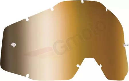 Zrkadlové zlaté šošovky okuliarov FMF Powerbomb/Powercore Anti-Fog-1
