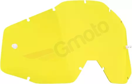 Lentes dos óculos de proteção FMF Powerbomb/Powercore Anti-Fog amarelas-1
