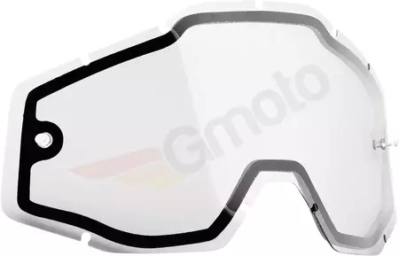 Lentes dos óculos FMF Powerbomb e Powercore duplamente transparentes - F-51005-010-02