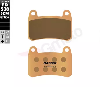 Plăcuțe de frână Galfer - FD538G1370