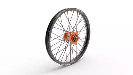 Kompletné predné koleso Kite Elite 21x1.6 hliníkové čierno-oranžové - 40.247.1.AR