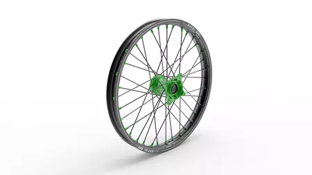 Цялостно предно колело Kite Elite 19x1.6 алуминий черно/зелено - 20.807.1.VE