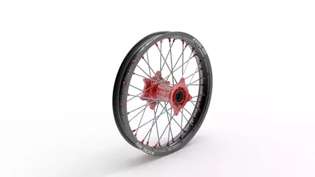 Täydellinen takapyörä Kite Sport 18x2.15 alumiini musta/punainen - 40.560.0.RO