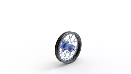 Kite Elite 12x1.6 aliuminio galinis ratas juodas/mėlynas-1