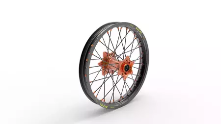 Kompletné zadné koleso Kite Elite 14x1,6 hliníková čierno-oranžová - 20.720.1.AR