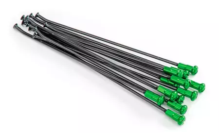 Kite spaken voor 21 inch voorvelg zwart/groen 12st-1