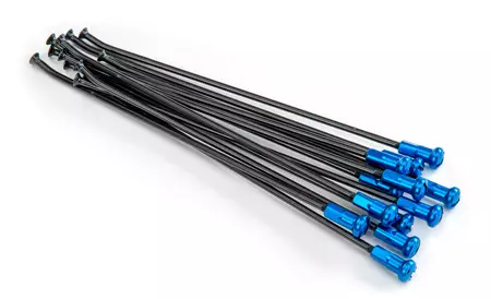 Kite spaken voor 19 inch achtervelg zwart/blauw 12st - 20.907.1.BL