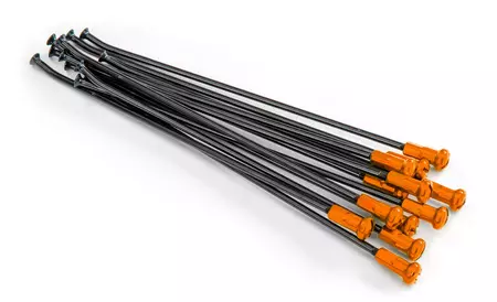 Spițe de zmeu pentru jantele spate de 19 inch negru și portocaliu 12 bucăți - 20.907.1.AR
