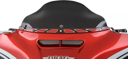 Klock Werks Flare Bagger parbriz de motocicletă Flare Bagger 16,5 cm negru - KW050102002014