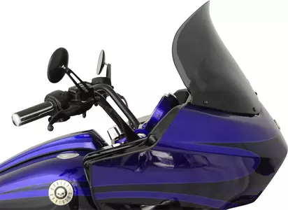 Motorrad Windschutzscheibe Klock Werks Flare Bagger 35,5 cm dunkel Rauch - KW05010257