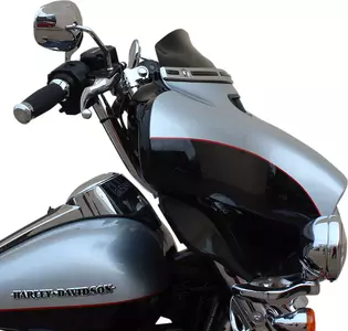 Klock Werks Flare Bagger motorfiets windscherm 10 cm zwart - KW05-01-0404
