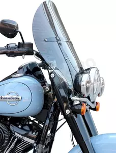 Vjetrobran motocikla Klock Werks Flare Billboard 51 cm, sivi - KW05-01-0508-T