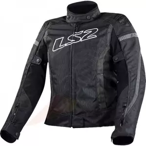 LS2 Gate Dámská motocyklová bunda Black Dark Grey S - 64050F00073