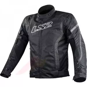 LS2 Gate Man Motorkerékpár kabát Fekete Sötétszürke 5XL - 64050F010791