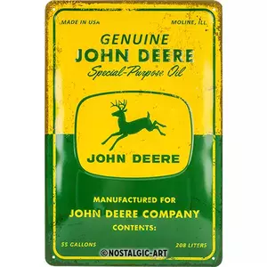 Tinnen poster 20x30cm John Deere-1