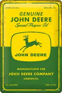Tinnen poster 20x30cm John Deere-3