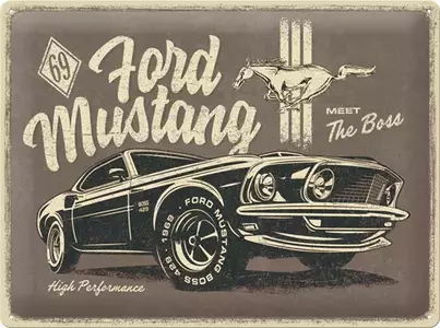 Plechový plakát 30x40cm Ford Mustang - 23311