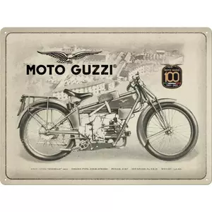 Τενεκεδένια αφίσα 30x40cm Moto Guzzi 100-1