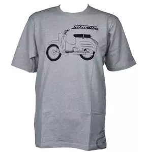 Koszulka T-shirt Simson Grau Schwalbe Basic L - 460442
