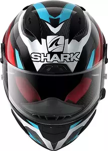 Kask motocyklowy integralny Shark Race-R Pro Carbon Aspy antracyt/niebieski/czerwony M-2