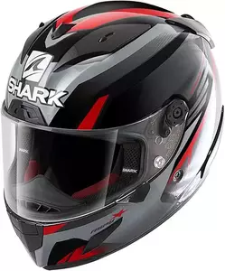 Shark Race-R Pro Aspy integrālā motociklista ķivere melna/sarkana/pelēka S - HE8621E-KAR-S