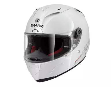 Shark Race-R Pro Blank integreret motorcykelhjelm hvid M-1