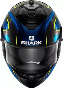 Shark Spartan GT Carbon Kromium integrálna motocyklová prilba čierna/modrá M-2