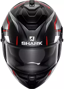 Shark Spartan GT Carbon Kromium integralinis motociklininko šalmas juodas/raudonas/pilkas M-2