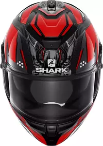 Shark Spartan GT Carbon Urikan integral motorcykelhjälm grå/röd M-2