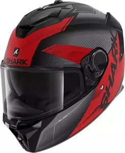 Shark Spartan GT Elgen integrālā motociklista ķivere melna/pelēka/sarkana XS-1