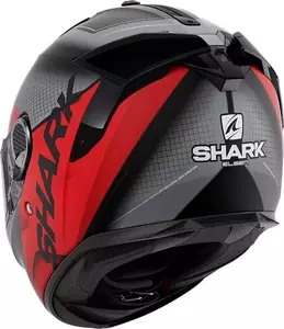 Shark Spartan GT Elgen integrālā motociklista ķivere melna/pelēka/sarkana XS-3