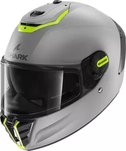 Cască de motocicletă integrală Shark Spartan RS Blank SP argintie/galbenă S-1
