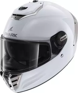 Shark Spartan RS Blank λευκό/ασημί ενσωματωμένο κράνος μοτοσικλέτας M-1