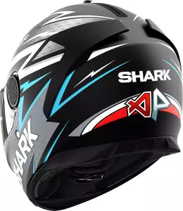 Shark Spartan Adrian Parassol integrālā motociklista ķivere melna/pelēka/sarkana XS-3