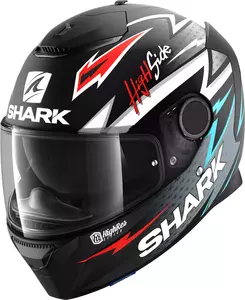 Capacete integral de motociclista Shark Spartan Adrian Parassol preto/cinzento/vermelho S-1