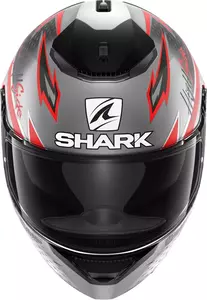 Casque moto intégral Shark Spartan Adrian Parassol gris/rouge XS-2