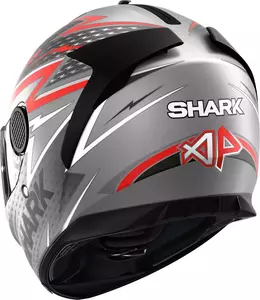 Cască de motociclist Shark Spartan Adrian Parassol integrală gri/roșu M-3