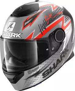 Capacete integral Shark Spartan Adrian Parassol para motociclistas cinzento/vermelho XL-1