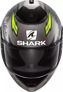 Shark Spartan Adrian Parassol integrált motoros sisak fekete/szürke/sárga XS-2