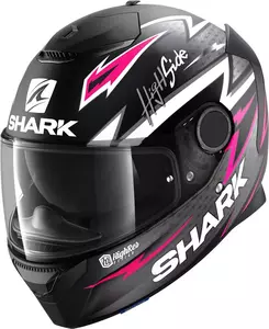 Casco moto integrale Shark Spartan Adrian Parassol nero/grigio/rosa XS-1