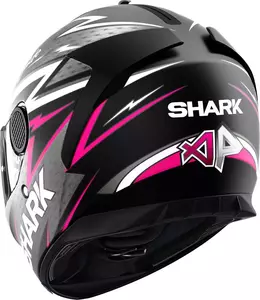 Shark Spartan Adrian Parassol integrált motoros sisak fekete/szürke/rózsaszín XS-3