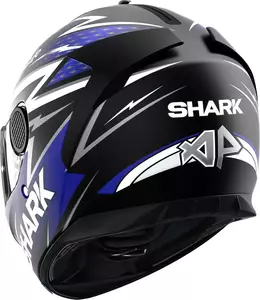 Shark Spartan Adrian Parassol integrált motoros sisak fekete/kék/fehér XL-3