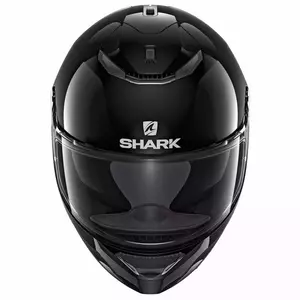 Shark Spartan Blank Integral-Motorradhelm glänzend schwarz S-2