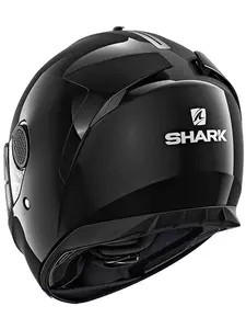 Shark Spartan Blank Integral-Motorradhelm glänzend schwarz S-3