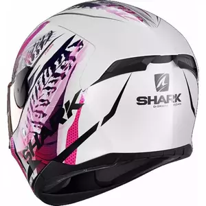 Shark D-Skwal 2 Shigan integralus motociklininko šalmas baltas/rožinis M-3