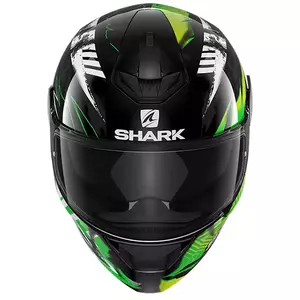 "Shark D-Skwal 2 Penxa" integruotas motociklininko šalmas juodas/žalias/geltonas S-2