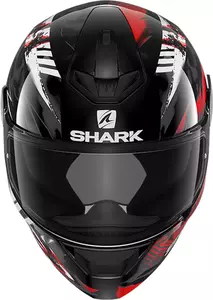 "Shark D-Skwal 2 Penxa" integruotas motociklininko šalmas juodas/raudonas/pilkas M-2