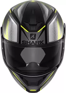 Shark D-Skwal 2 Daven integralus motociklininko šalmas juodas/pilkas/gelsvas/geltonas M-2