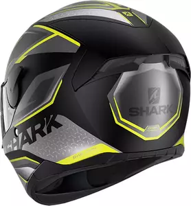 Shark D-Skwal 2 Daven integralus motociklininko šalmas juodas/pilkas/gelsvas/geltonas M-3
