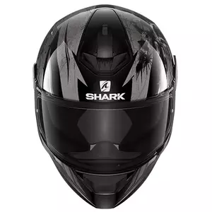 Casco integral de moto Shark D-Skwal 2 Atraxx negro/gris S-2